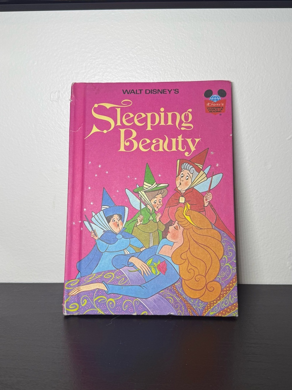New Vintage 1974 Disney Sleeping Beauty & Fairies Hard Cover Book